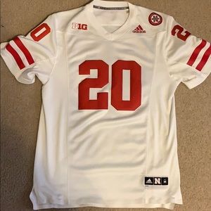 Nebraska Football Jersey Adidas White M